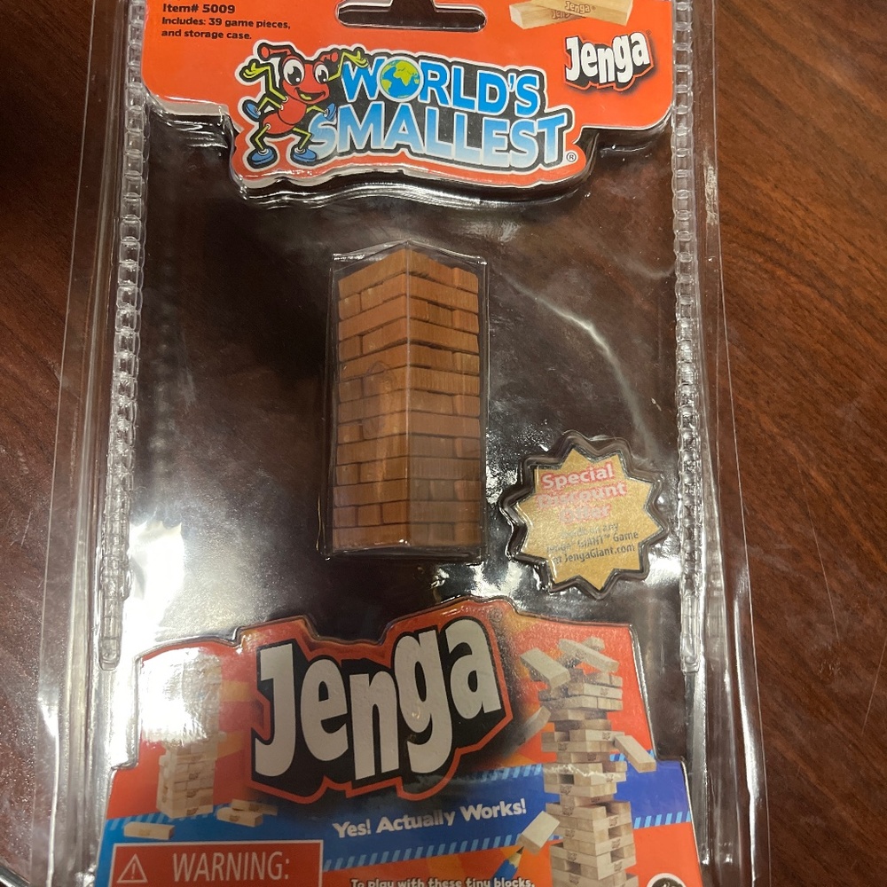 WORLDS SMALLEST JENGA